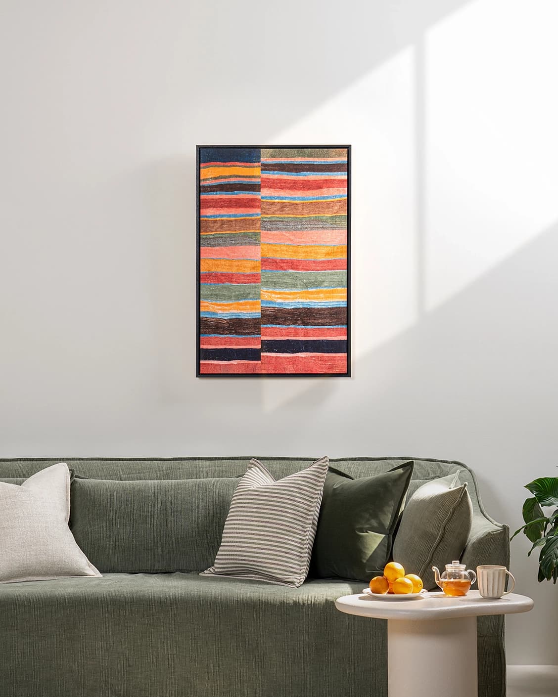 Misfits canvas in multicolour, shown in a lifestyle front view as image 2