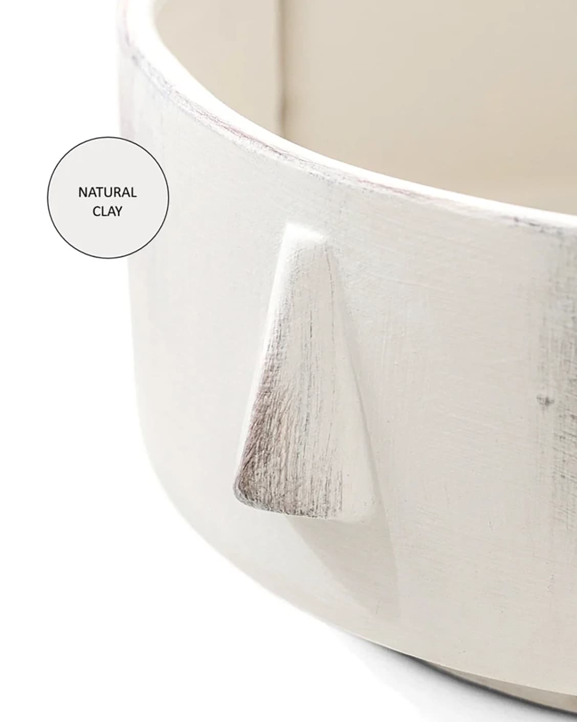 Misha Terra bowls in ivory and white, shown in a product close-up as image 10