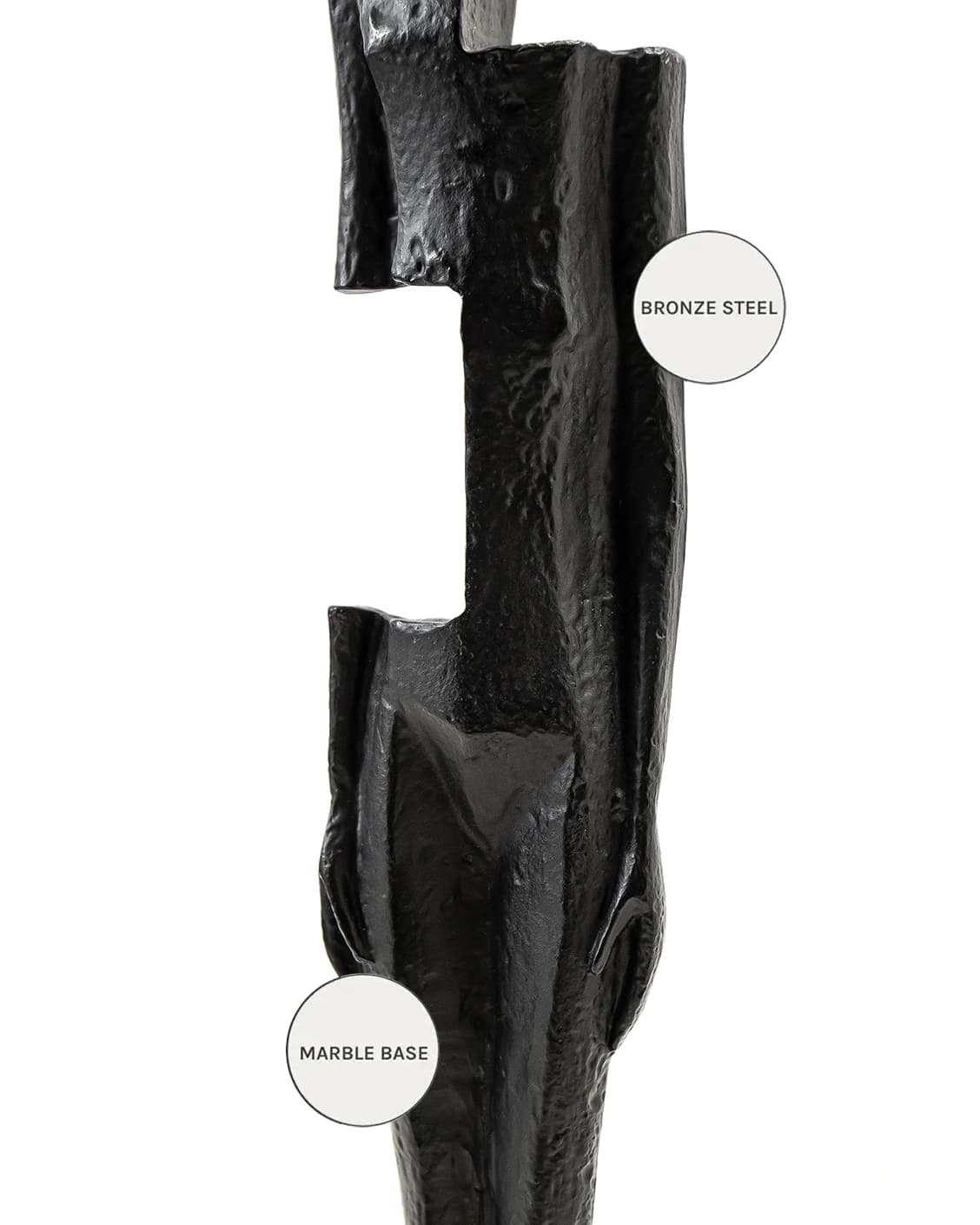 Morgan Rodin statues and sculptures in black, shown in a product close-up as image 9