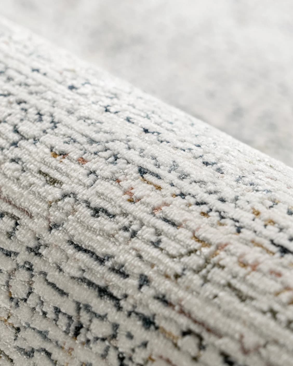 Natalia Azure carpet in blue and grey, shown in a product close-up as image 13
