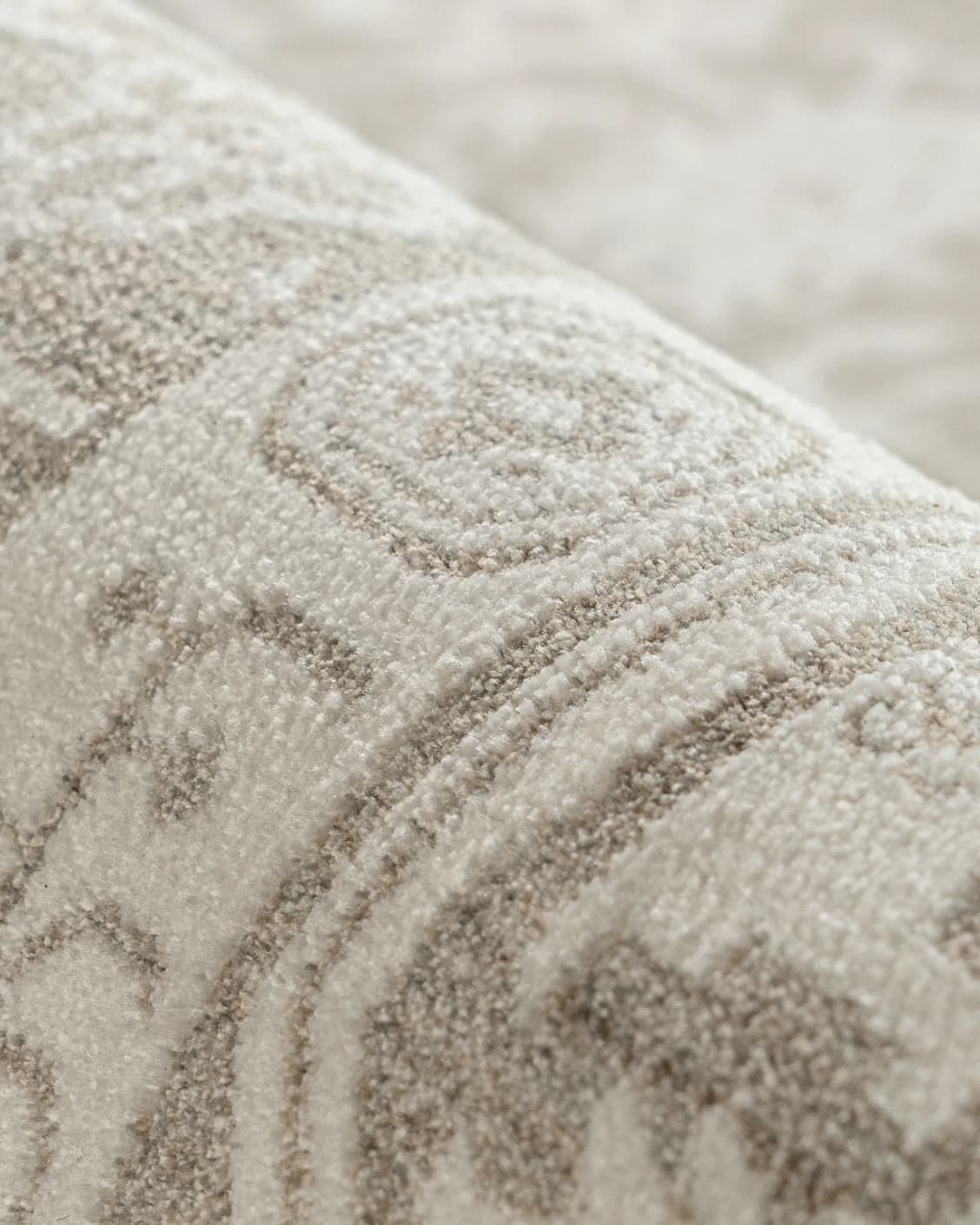 Natalia Sandy carpet in beige and grey, shown in a product close-up as image 13