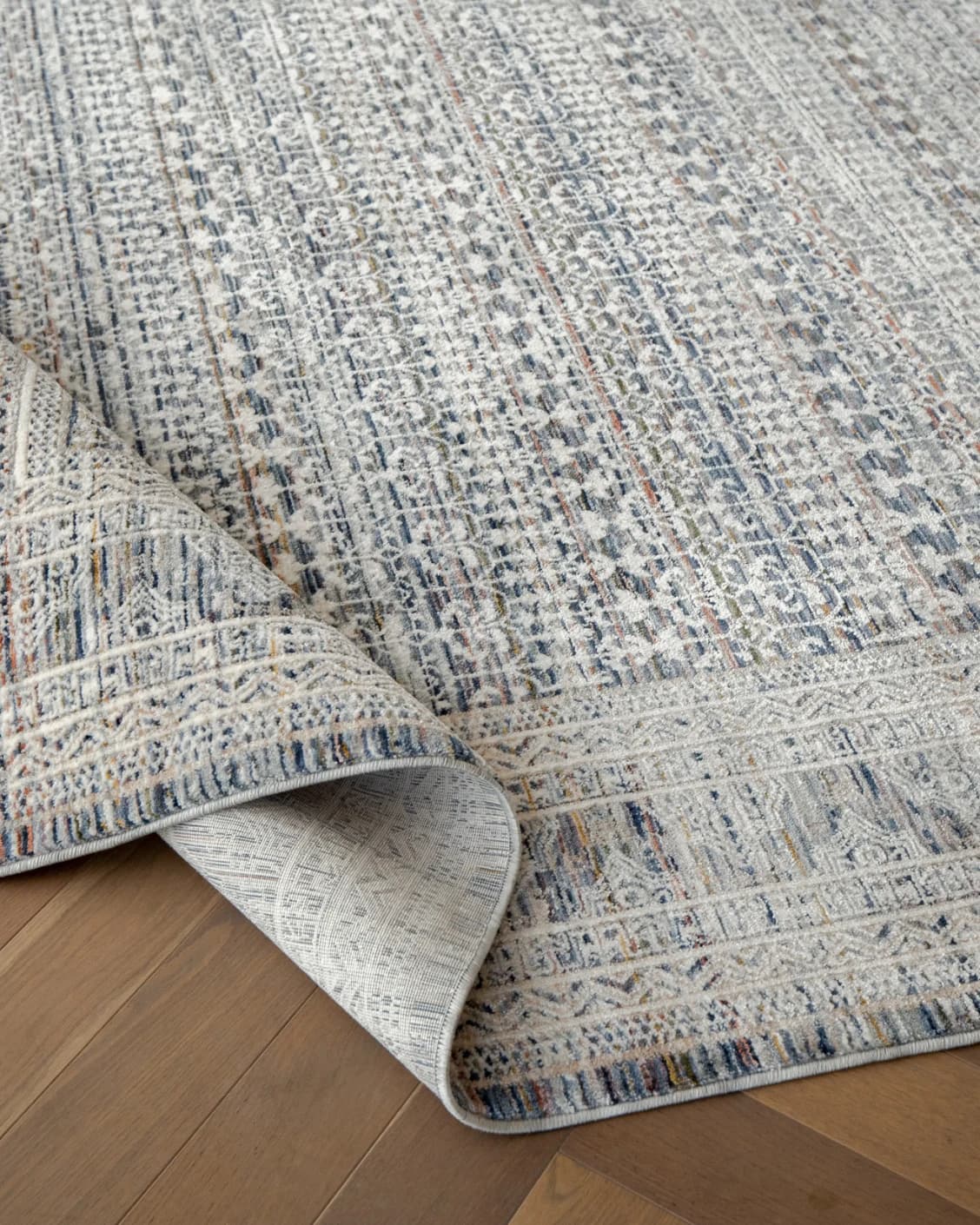 Natalia Sky carpet in blue, shown in a product close-up as image 11