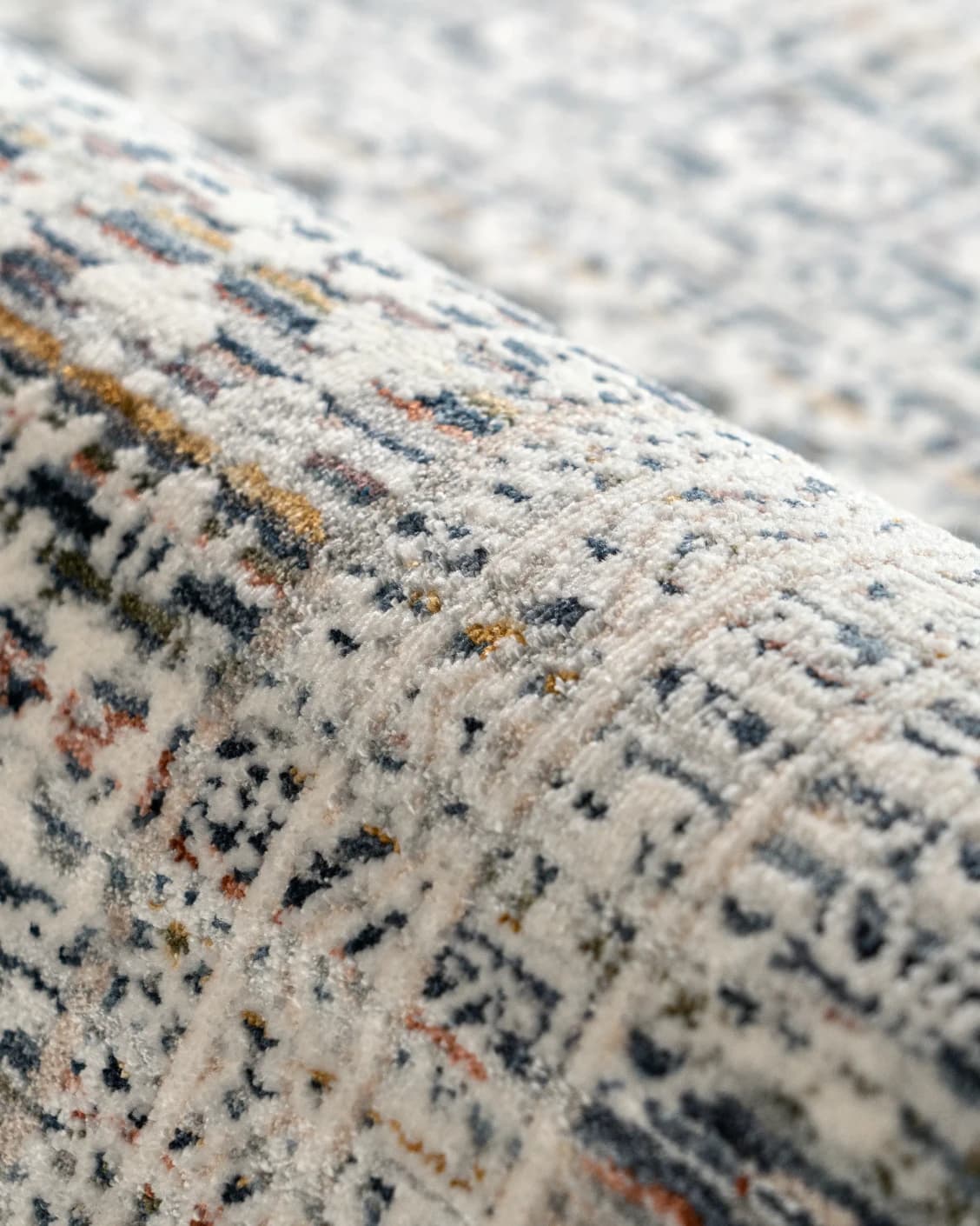 Natalia Sky carpet in blue, shown in a product close-up as image 12