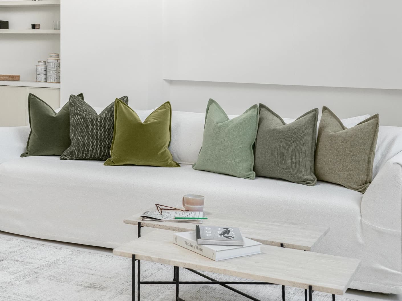 Nell Bundle bundle cushions, shown in a lifestyle front view