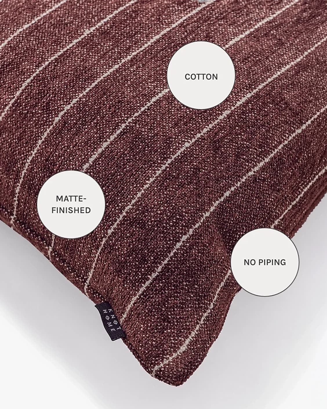 Noa Scarlet cushions in white and red, shown in a product close-up as image 11