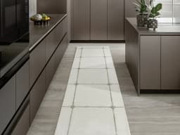 Noon Sadaf Runners carpet in beige, shown in a lifestyle front view