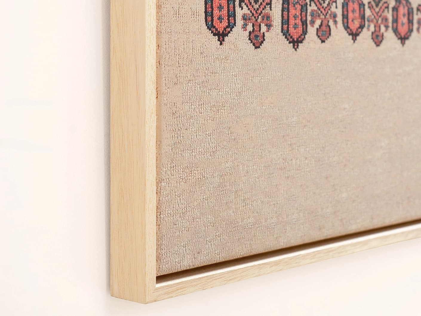 Paisley Park canvas in beige and multicolour, shown in a lifestyle close-up as image 2