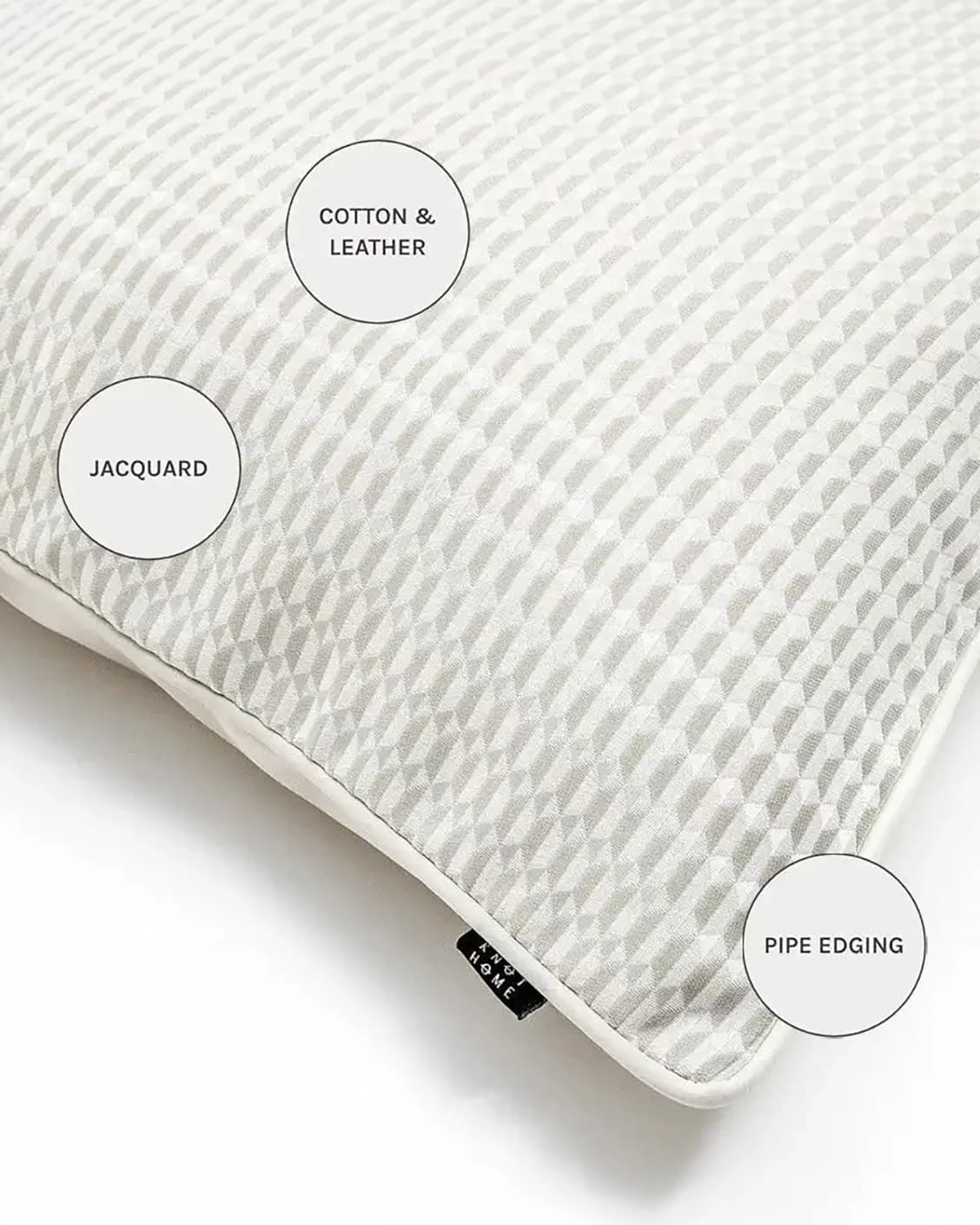 Paola Laurent cushions in white and beige as image 9