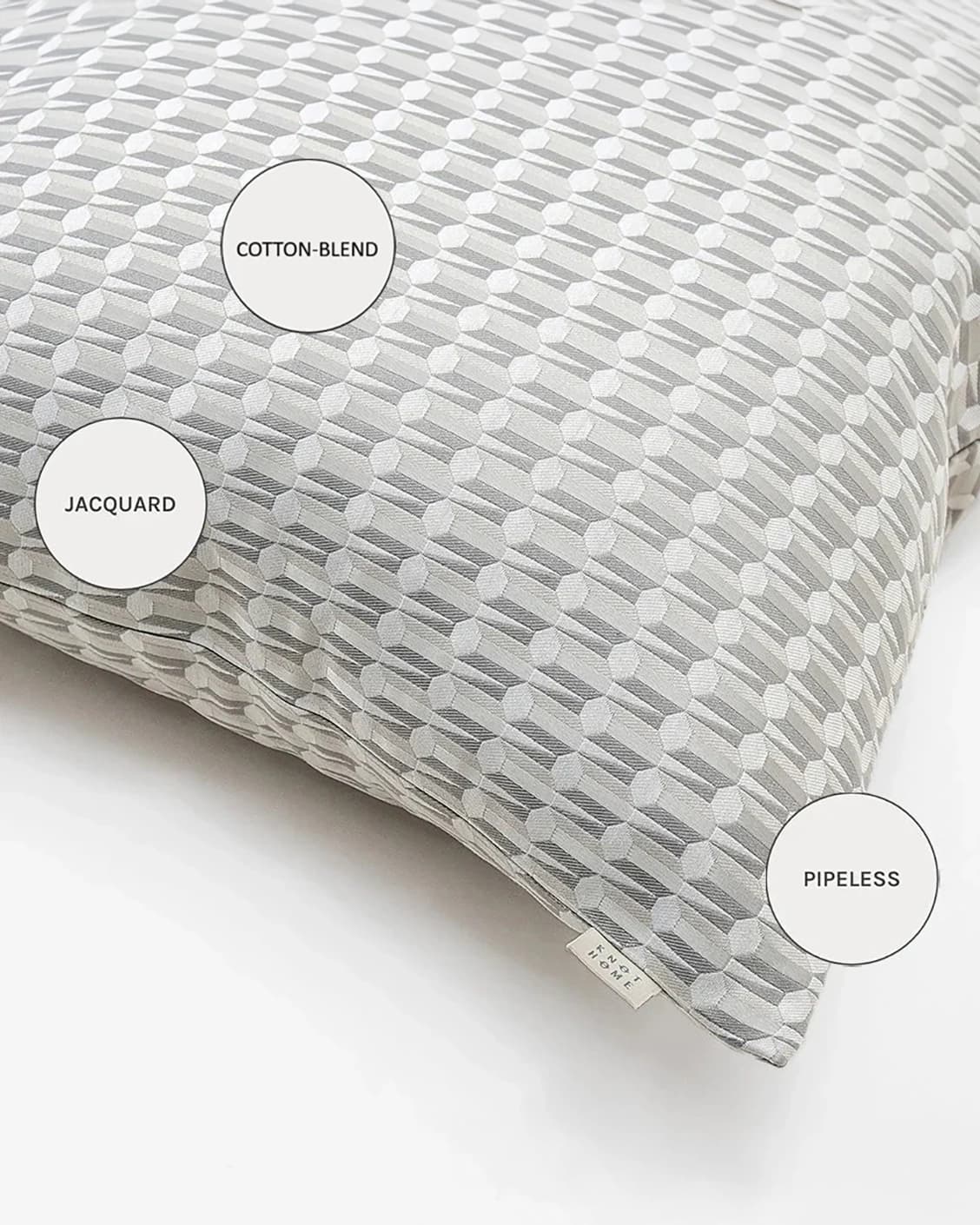 Paul Canova cushions in grey, shown in a product close-up as image 10
