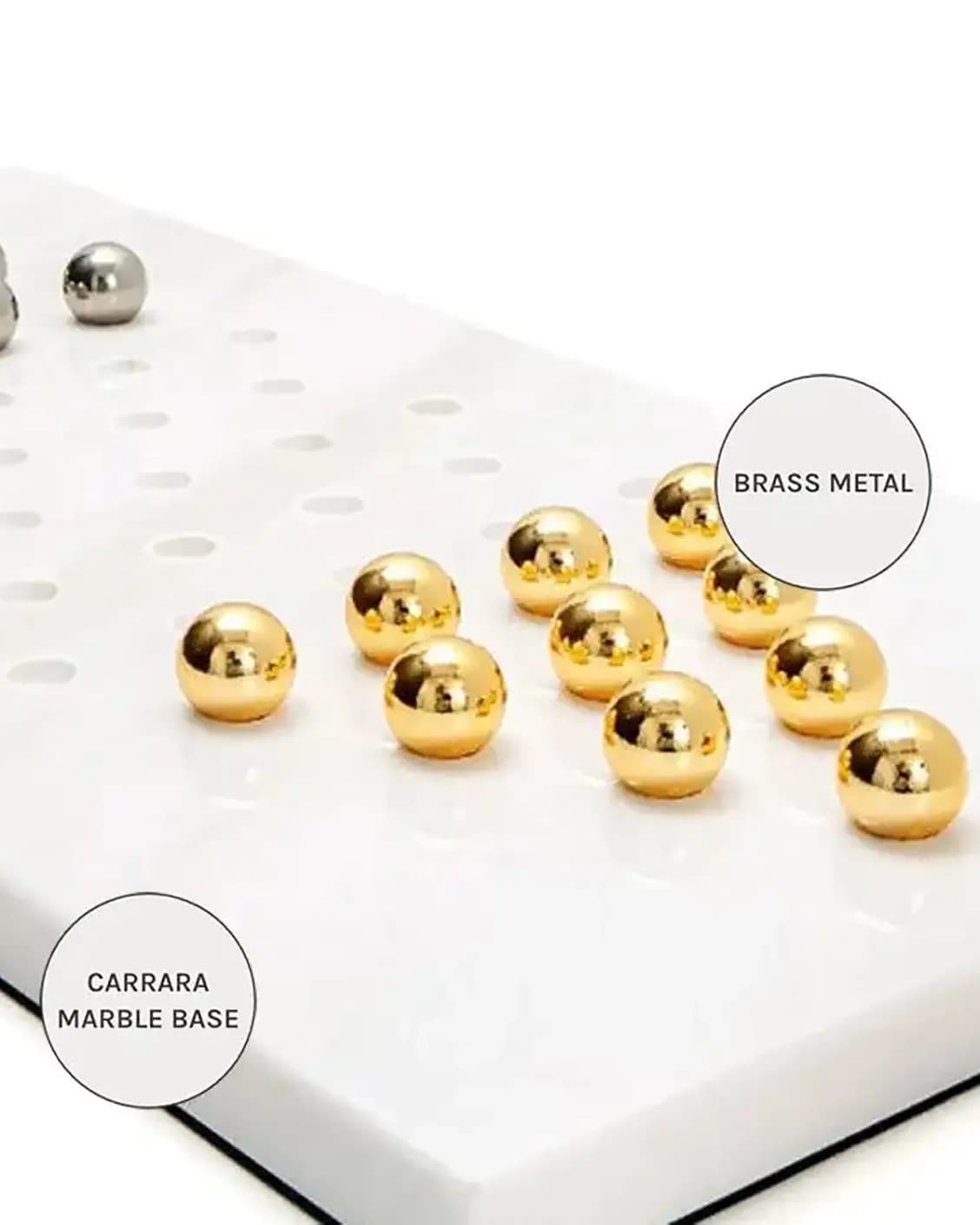 Rally Malcolm statues and sculptures in gold, white and silver, shown in a product close-up as image 13