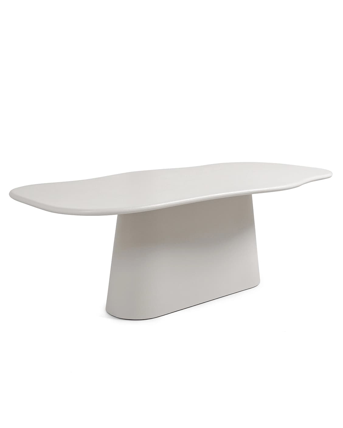 Ravenna dining table in soft ivory, stone and ivory, shown in a product left view as image 3