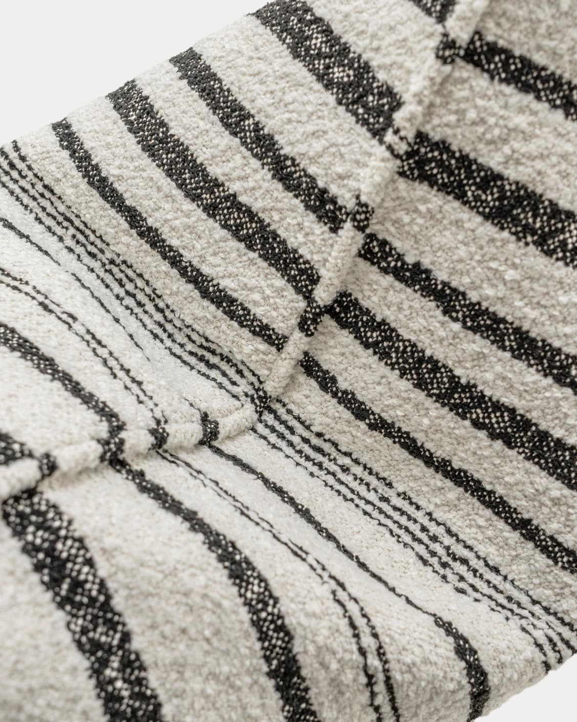 Raya Steele single - indoor in ivory and charcoal, shown in a product top view as image 1
