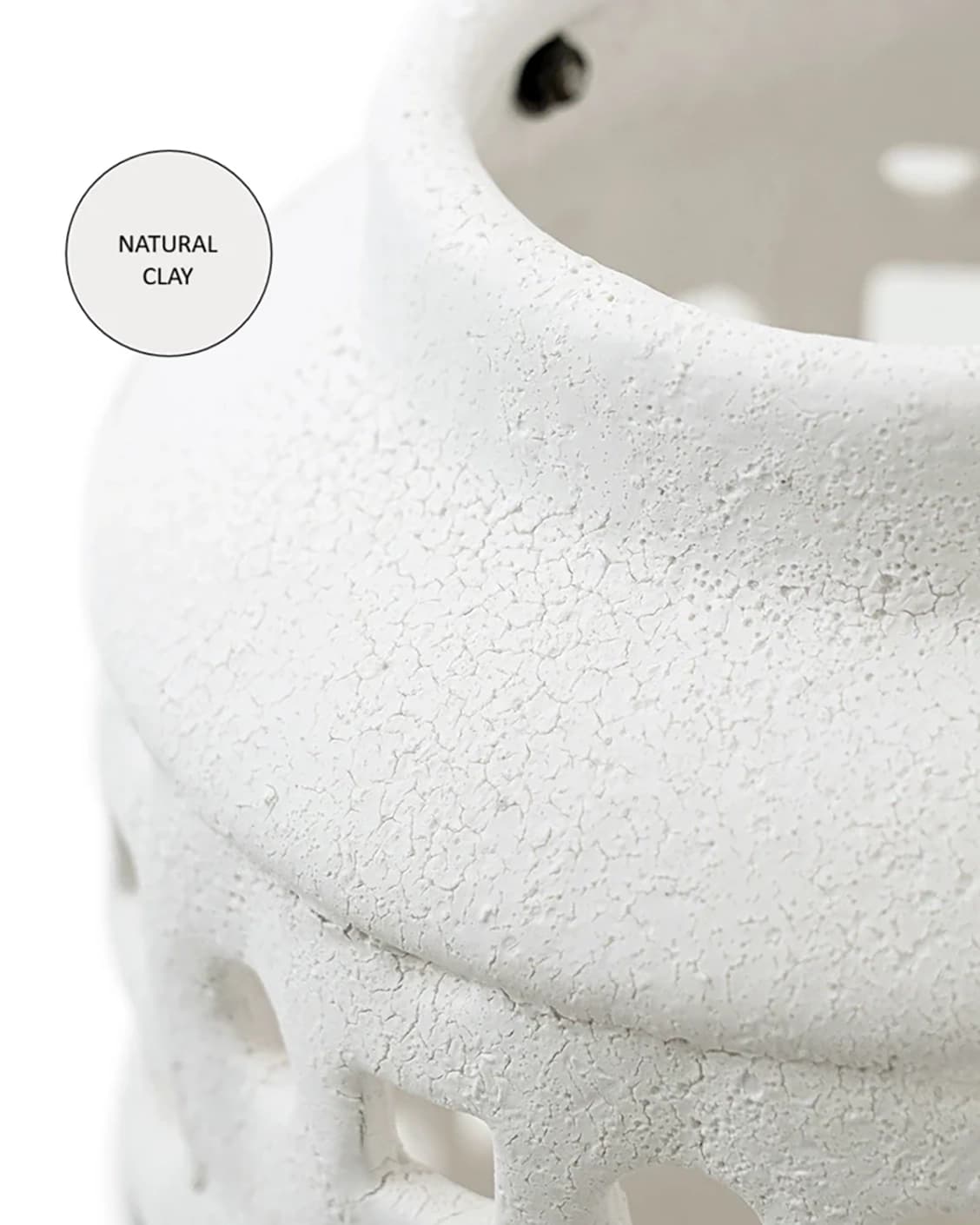 Reba Terra candle holders in soft ivory and ivory, shown in a product close-up as image 10