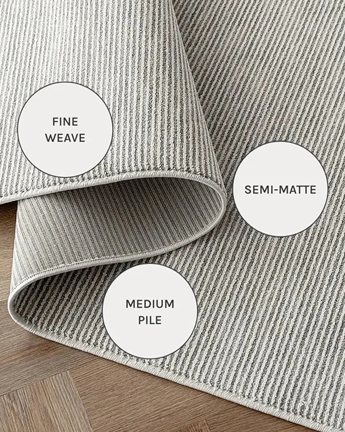 Rik Dune carpets in dune and grey, shown in a close-up as image 13