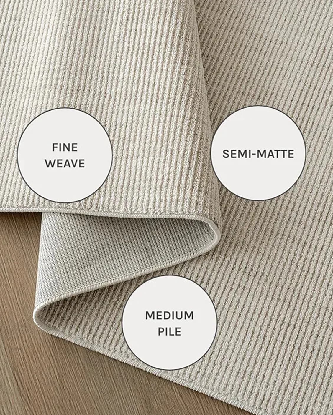 Rik Sandy carpets in sandy and beige, shown in a close-up as image 13