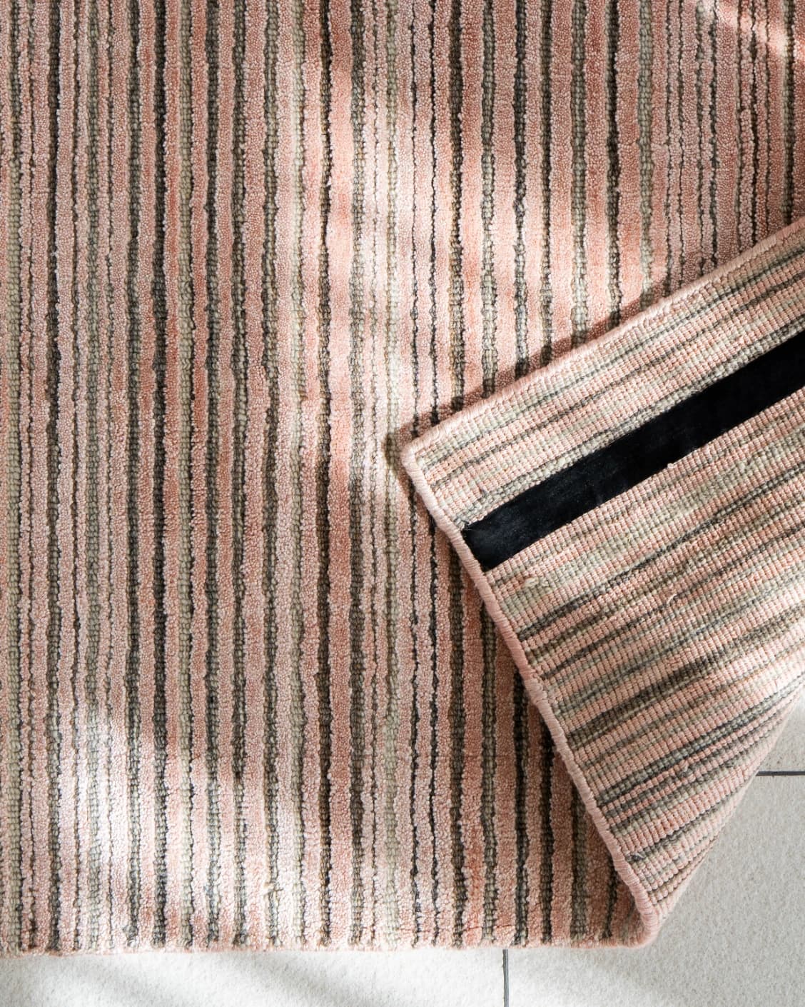 Rita Rosso carpet in pink, shown in a product top view as image 12