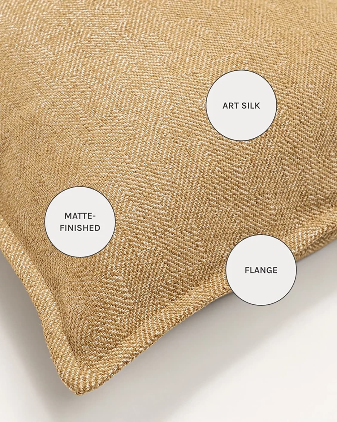 Rue Gaze cushions in beige, shown in a product close-up as image 11
