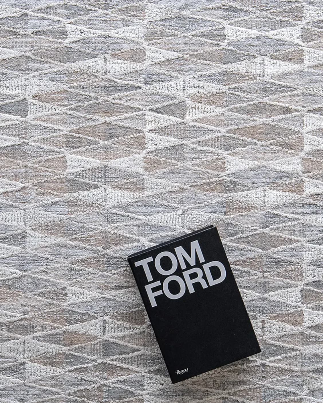 Savanna Sky carpet in blue, beige and grey, shown in a product top view as image 13