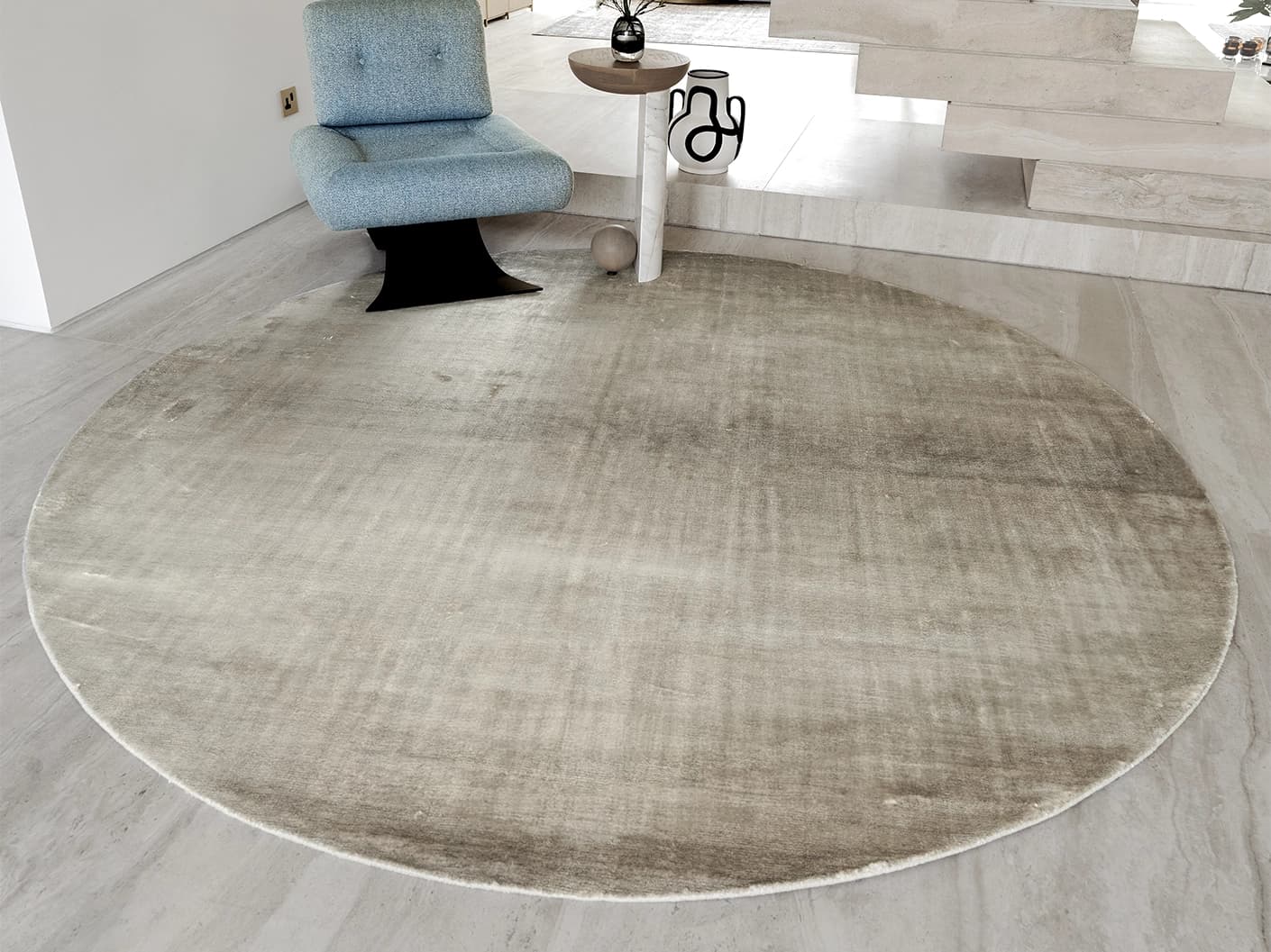 Scarlette Dune carpets in beige and brown, shown in a lifestyle front view as image 1