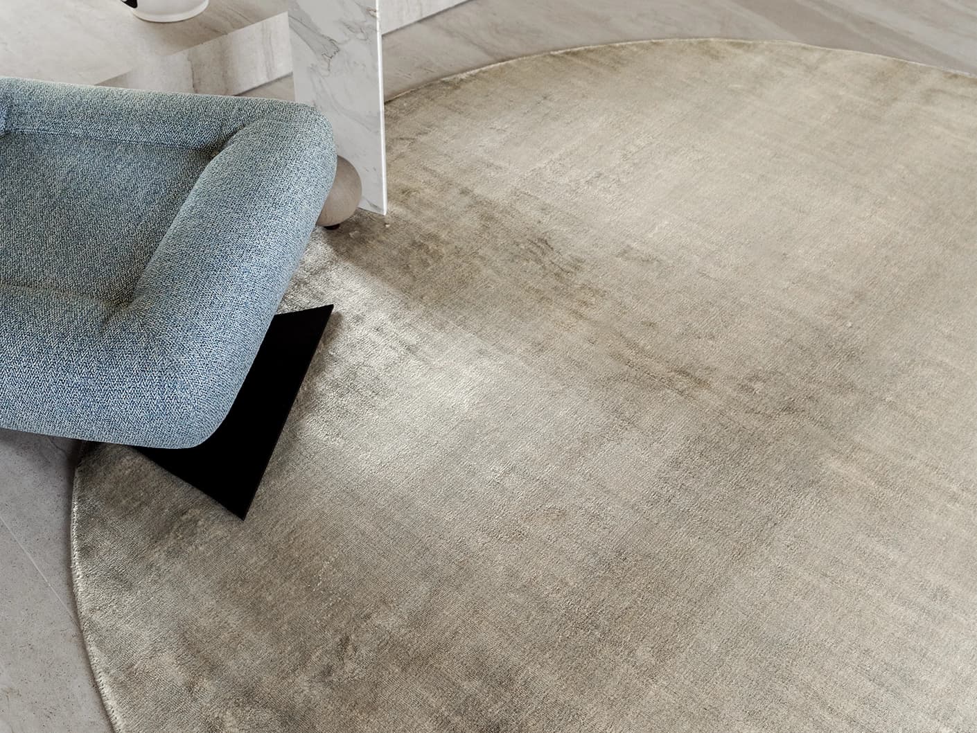 Scarlette Dune carpets in beige and brown, shown in a lifestyle front view as image 2