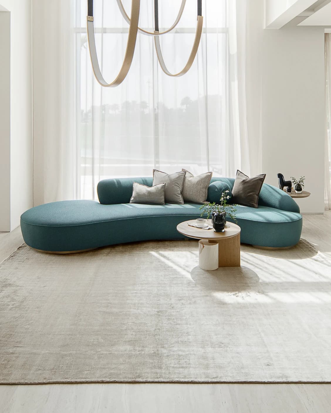 Scarlette Dune carpet in beige and brown, shown in a lifestyle front view as image 4
