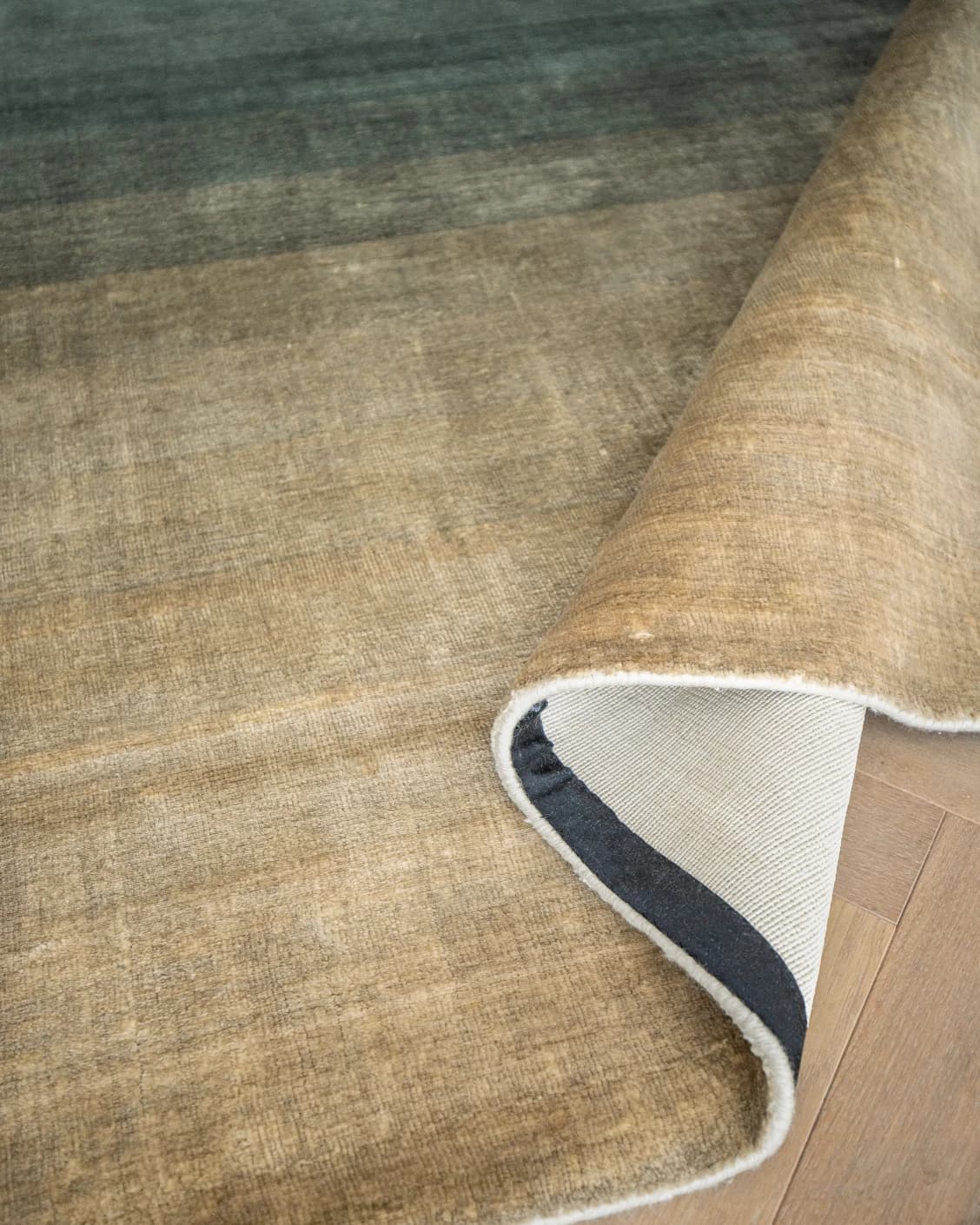 Scarlette Sage carpet in beige and green, shown in a product close-up as image 11