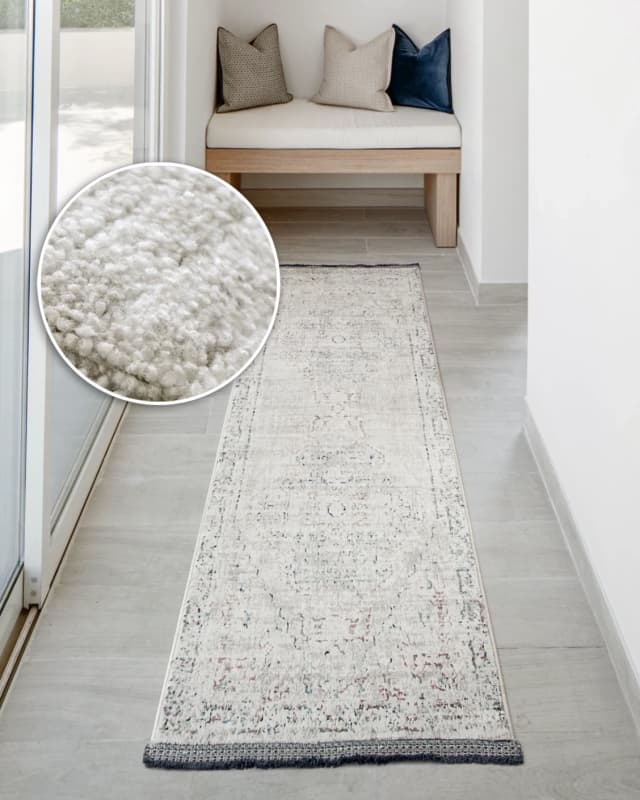 Sheldon Bianca Runners carpet in beige, shown in a lifestyle front view as image 2