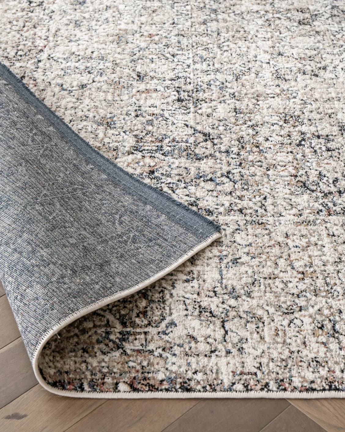 Sheldon Ebony carpet in black and beige, shown in a product close-up as image 10