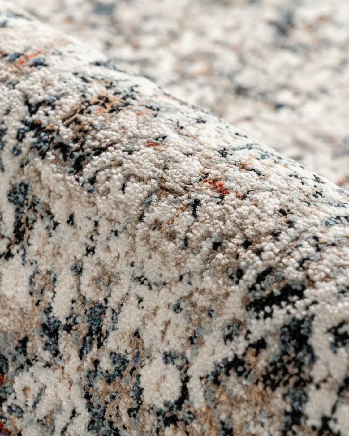 Sheldon Ebony carpet in black and beige, shown in a product close-up as image 13