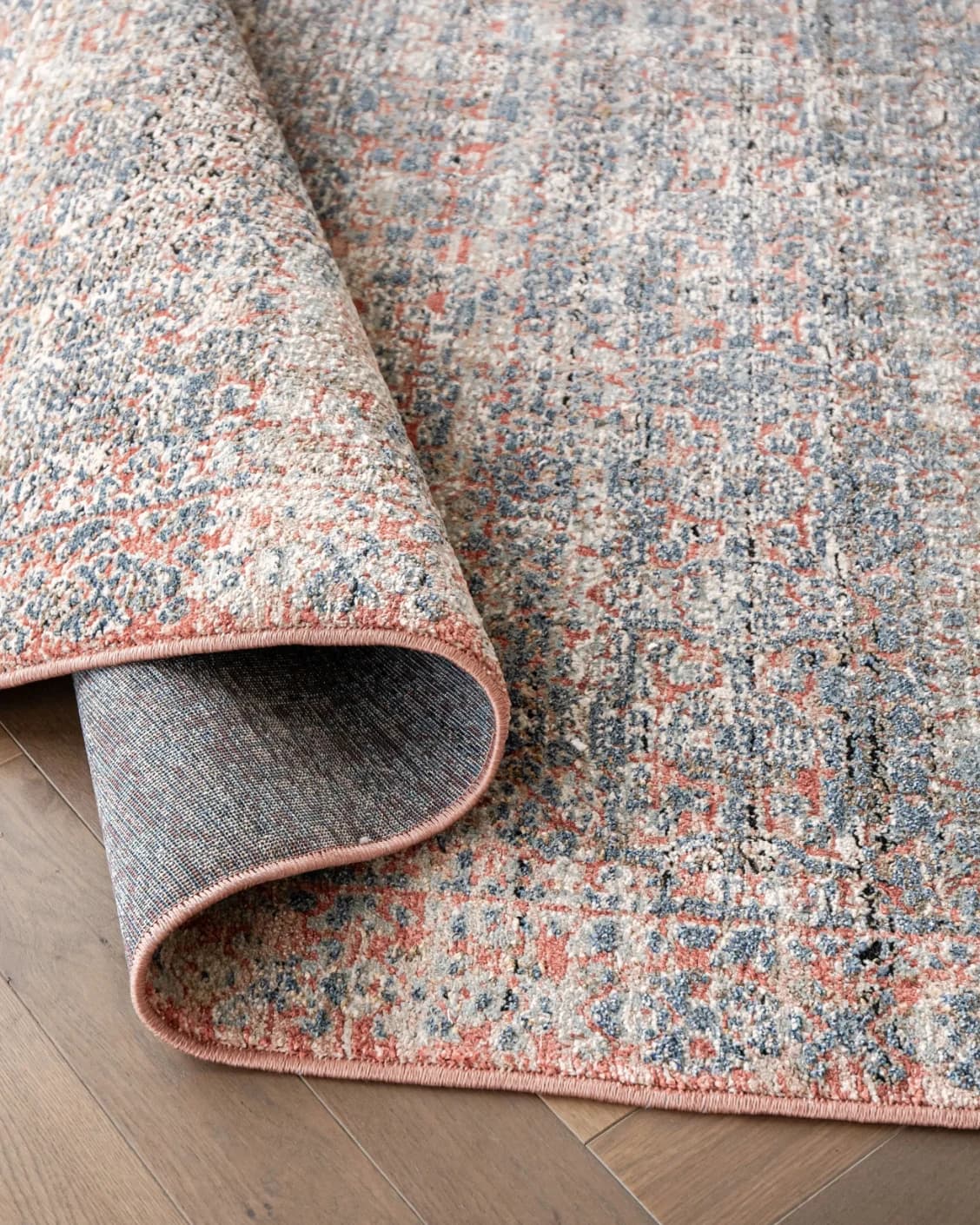 Sheldon Rosso Runners carpet in red and rust, shown in a product close-up as image 5