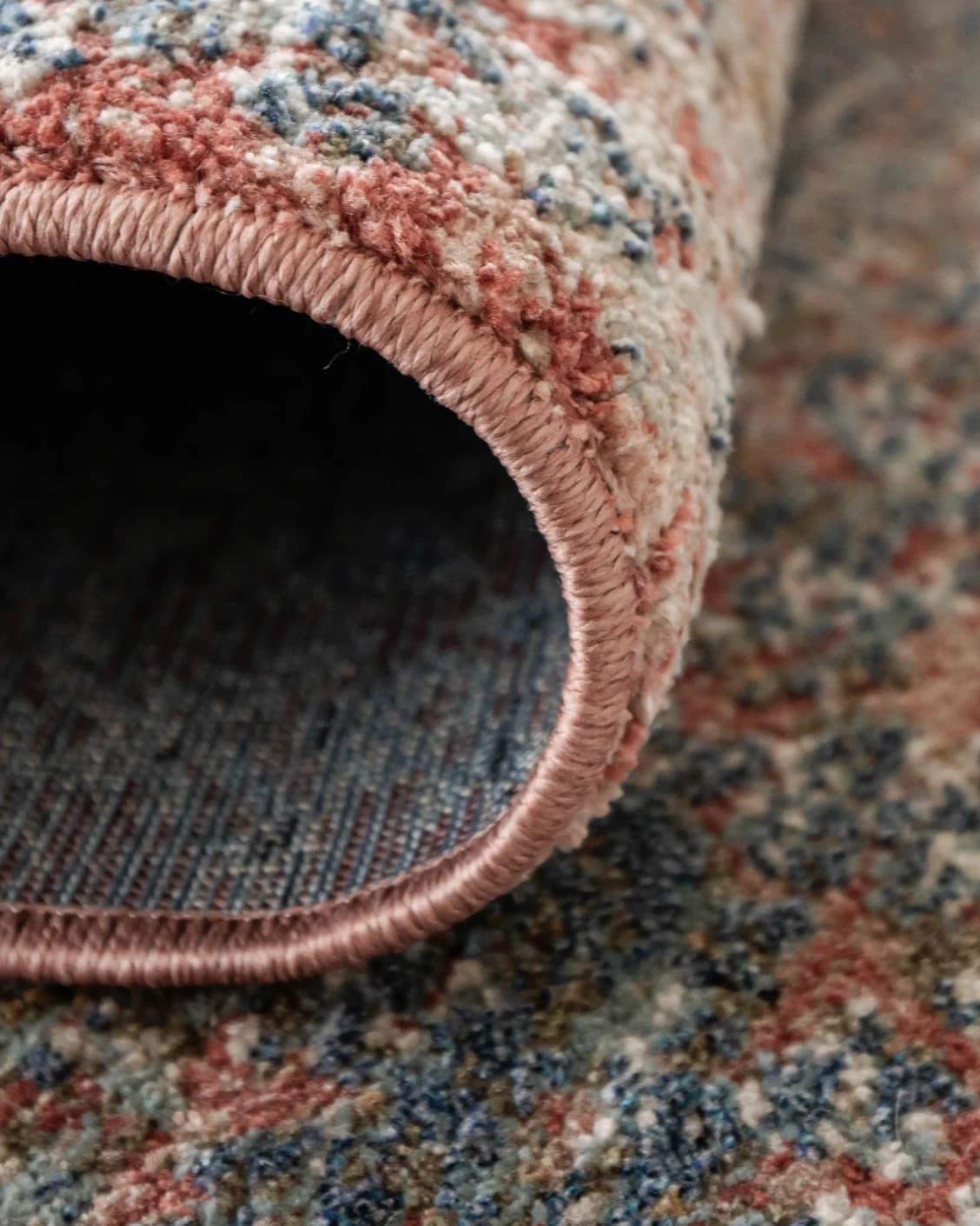 Sheldon Rosso Runners carpet in red and rust, shown in a product close-up as image 6