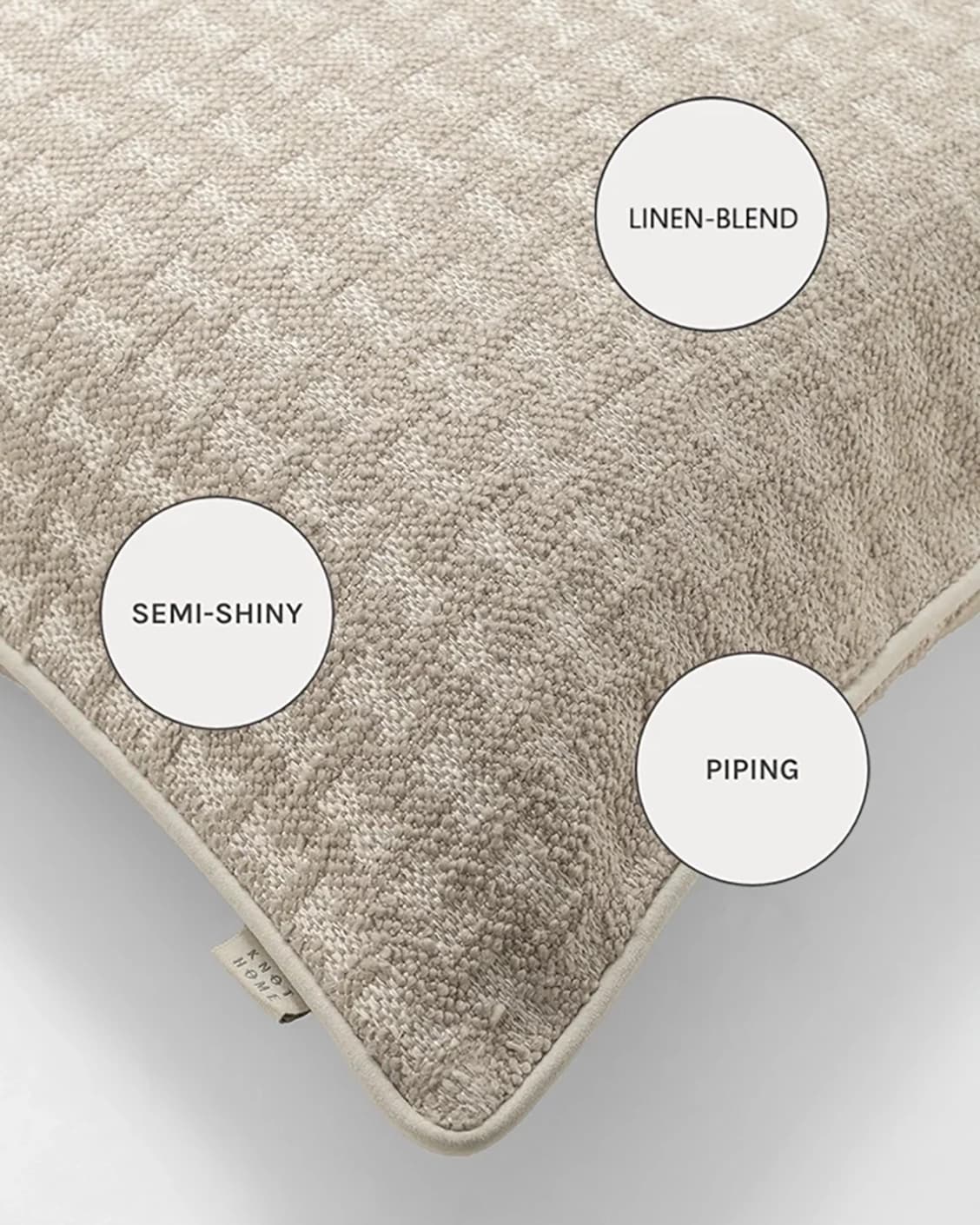 Sia Laurent cushions in ivory, shown in a product close-up as image 10