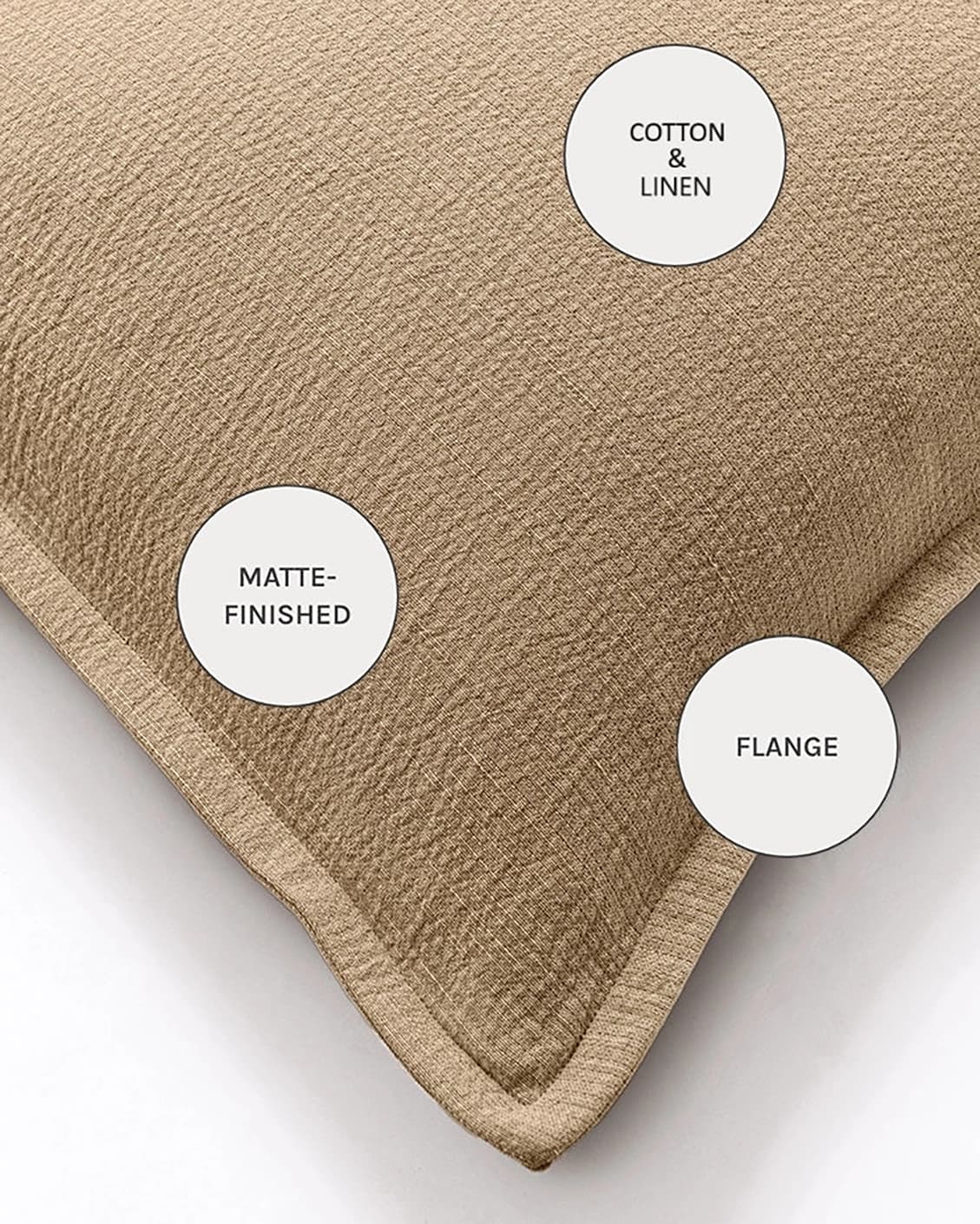 Siena Laurent cushions in brown, shown in a product close-up as image 10