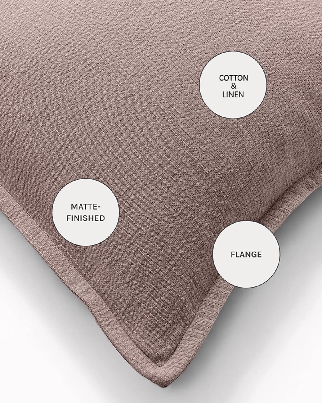 Siena Mauveine cushions in purple and taupe, shown in a product close-up as image 10