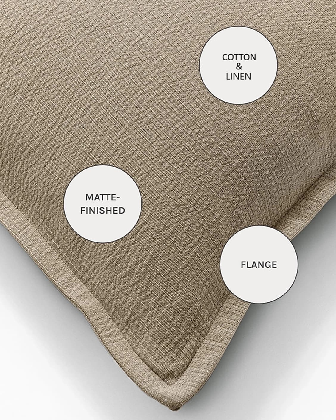 Siena River cushions in grey, shown in a product close-up as image 9