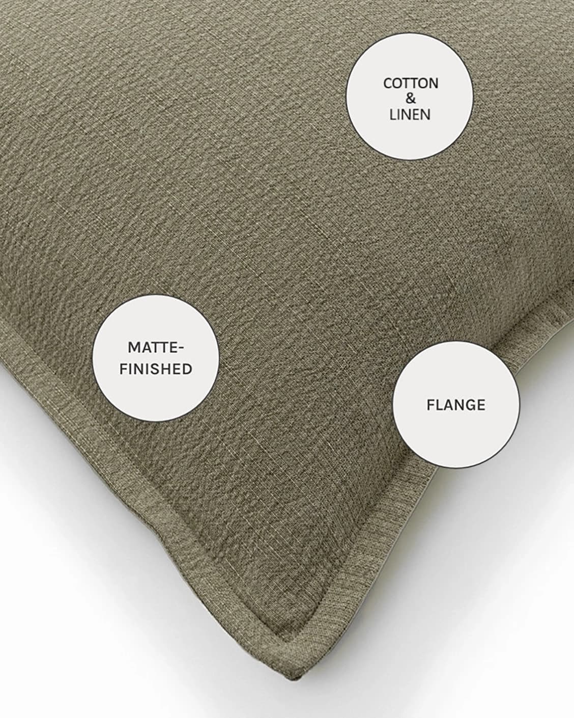 Siena Sage cushions in green, shown in a product close-up as image 9