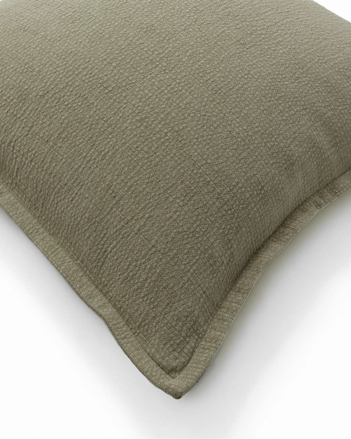 Siena Sage cushion in green, shown in a product top view as image 8