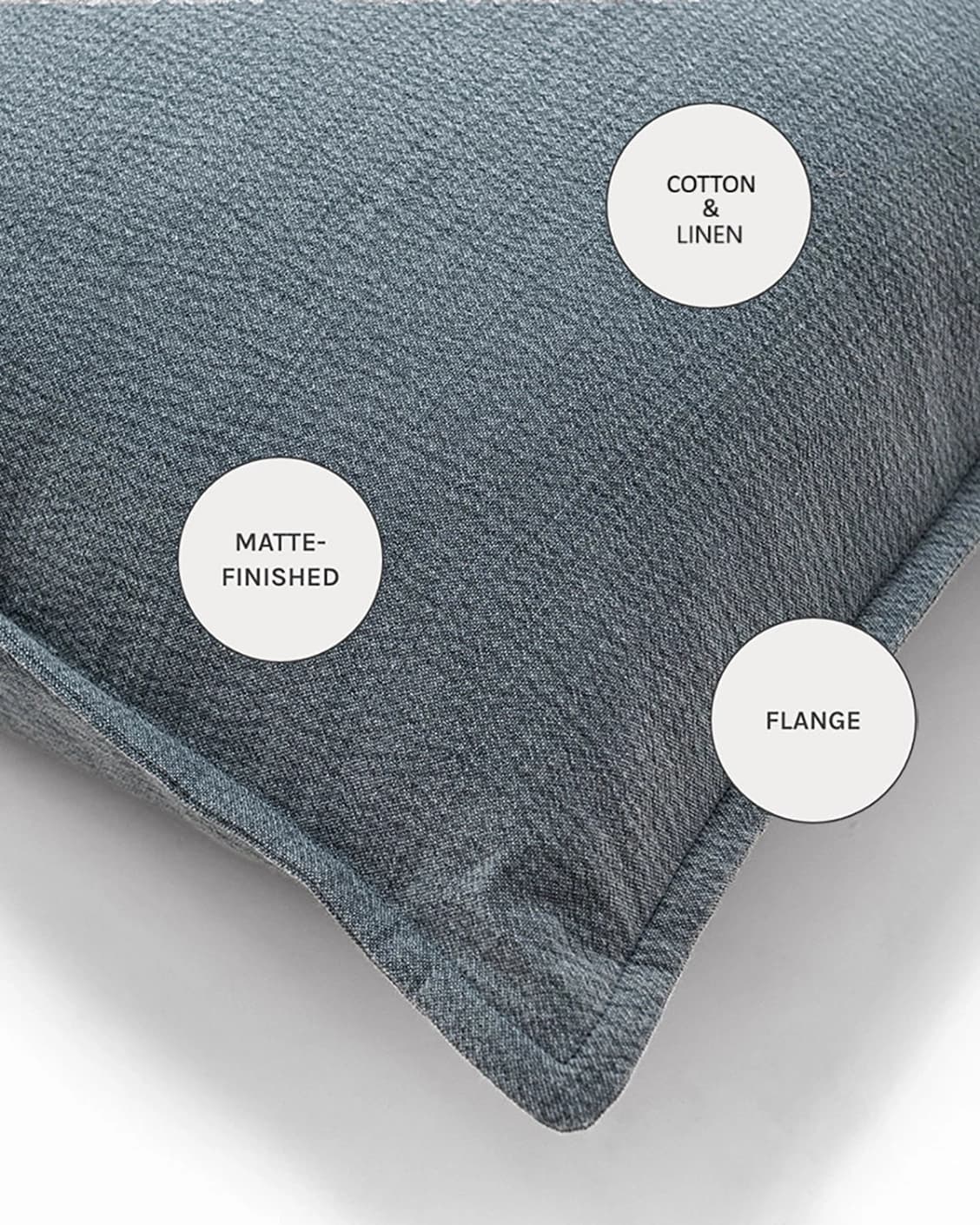 Siena Sky cushions in sky and blue, shown in a product close-up as image 11