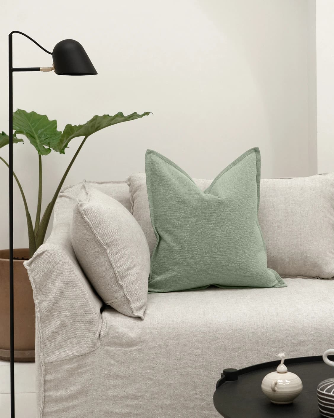 Siena Willow single - indoor in green, shown in a lifestyle front view as image 3