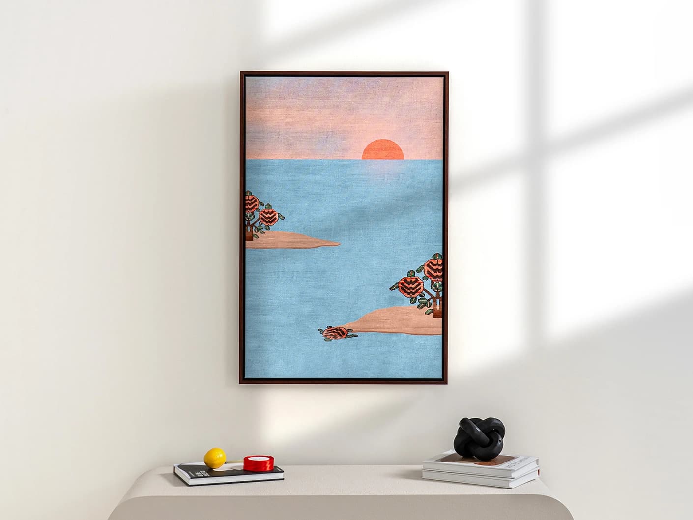 Slo-Mo canvas in blue, shown in a lifestyle front view as image 3