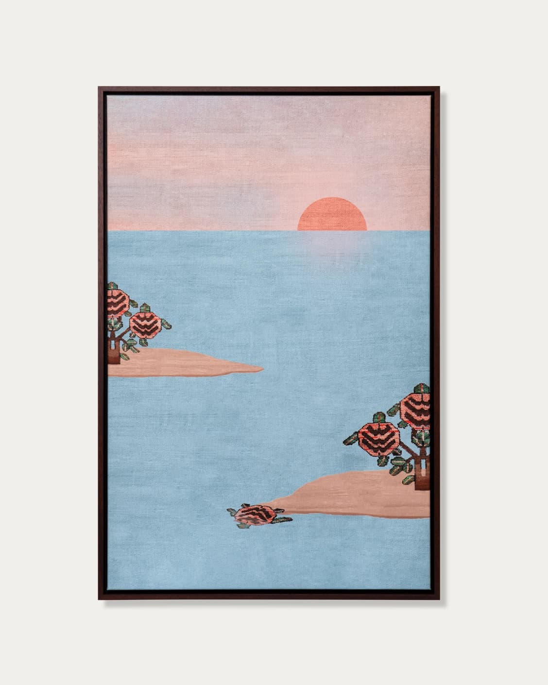 Slo Mo canvas in blue, shown in a product front view as image 1