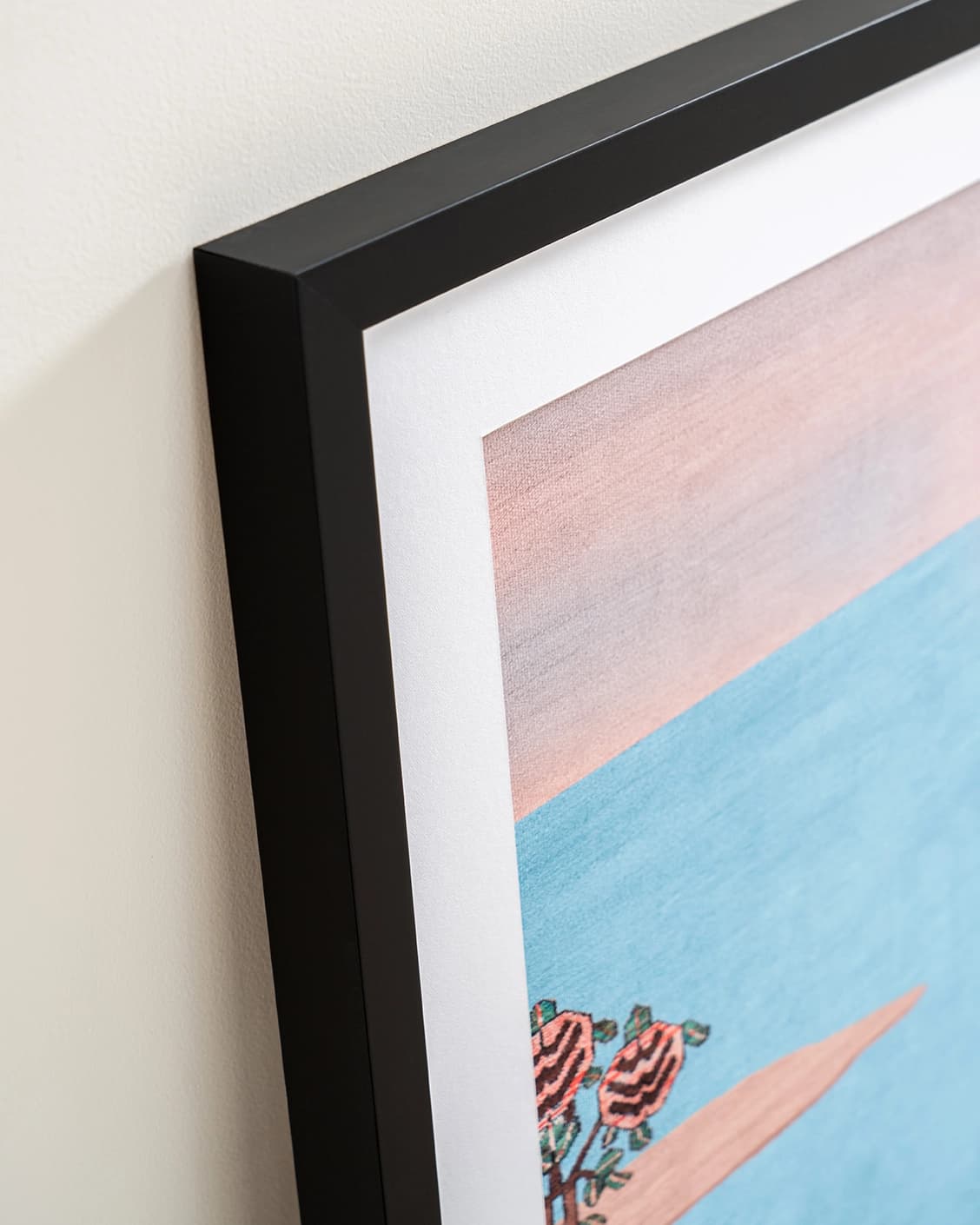 Slo Mo fine art print in blue, shown in a lifestyle close-up view as image 6