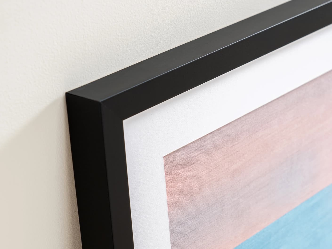 Slo Mo fine art print in blue, shown in a lifestyle close-up view as image 1