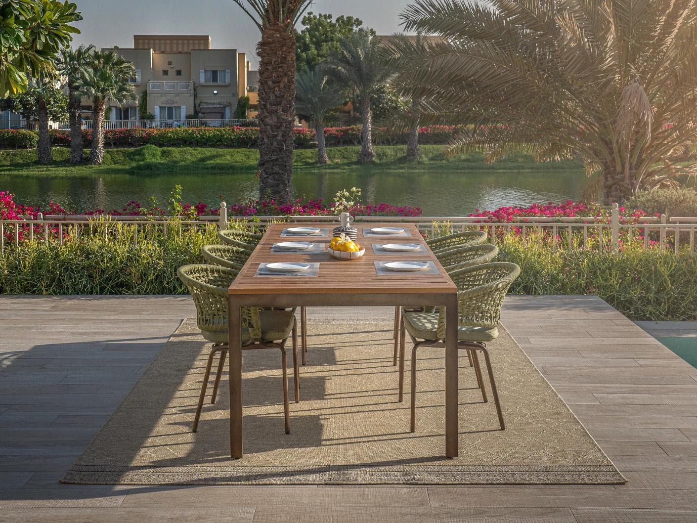 Solana Dune carpets in brown, shown in a lifestyle front view as image 3