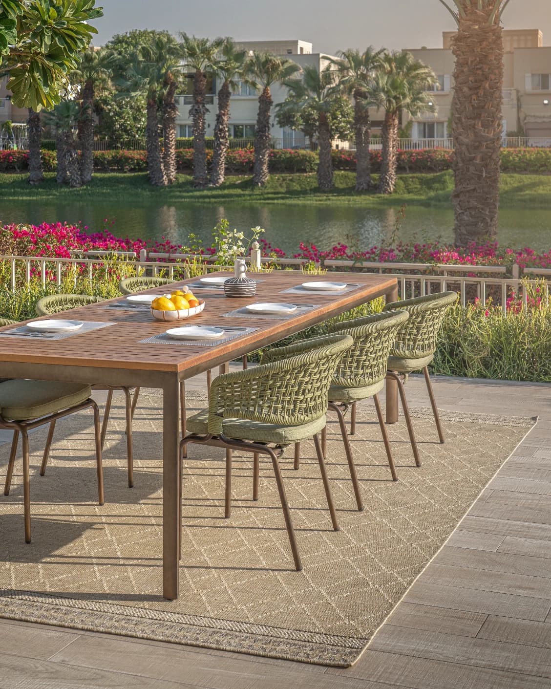 Solana Dune carpet in dune and brown, shown in a lifestyle right view as image video image
