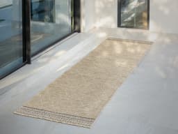 Solana Dune Runners carpet in brown, shown in a lifestyle front view