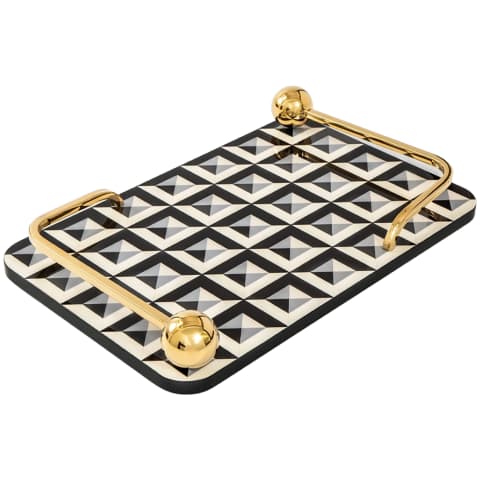Stephen Bandiagara trays in black and gold, shown in a product front view as image 1