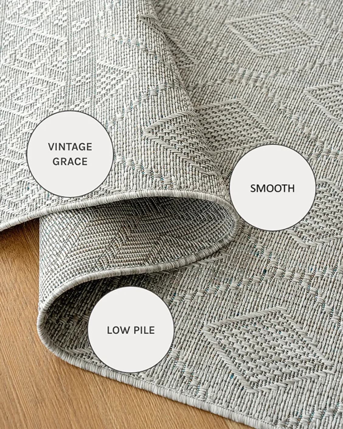 Summer Ashton carpets in grey, shown in a close-up as image 19