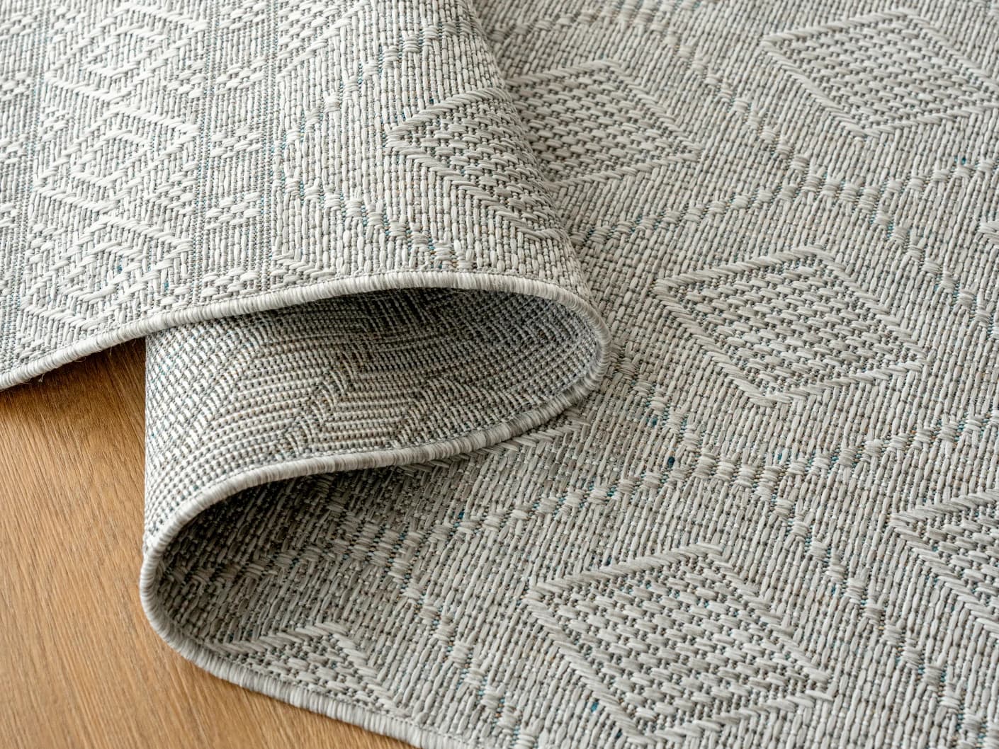Summer Ashton carpets in grey, shown in a product close-up view