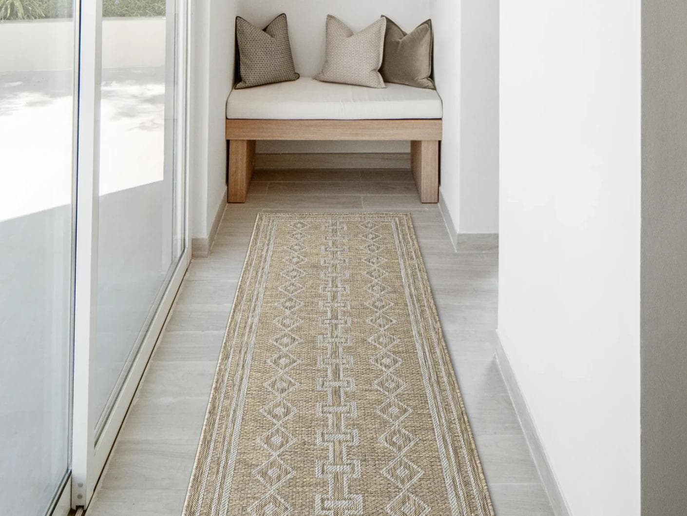 Summer Woods carpets in beige and brown, shown in a lifestyle front view as image 1